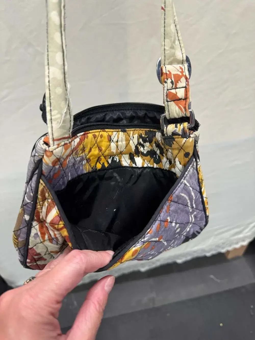 Vera Bradley Little Hipster Crossbody Bag Painted Feathers